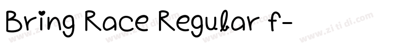 Bring Race Regular f字体转换